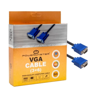 VGA KABLO 15 PİN 3+6 ERKEK/ERKEK 5M KUTULU (4887)
