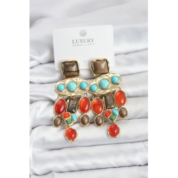 Vintage Sallantılı Kadın Küpe - TJ-BKP11594