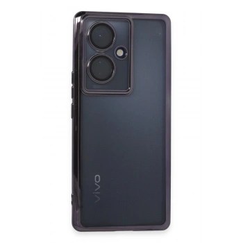 Vivo V29 Lite Kılıf Lensli Silikon - Mor
