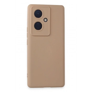 Vivo V29 Lite Kılıf Nano içi Kadife Silikon - Pudra