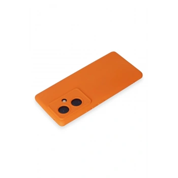 Vivo V29 Lite Kılıf Nano içi Kadife Silikon - Turuncu