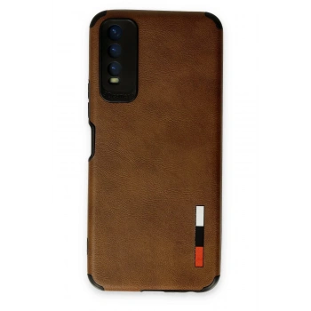 Vivo Y11S Kılıf Loop Deri Silikon - Kahverengi