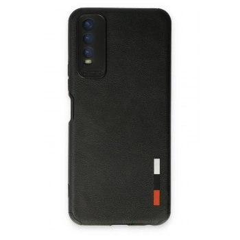 Vivo Y11S Kılıf Loop Deri Silikon - Siyah