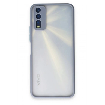 Vivo Y11S Kılıf Montreal Silikon Kapak - Gri