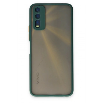 Vivo Y11S Kılıf Montreal Silikon Kapak - Yeşil