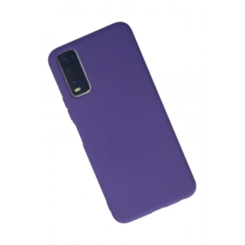 Vivo Y11S Kılıf Nano içi Kadife Silikon - Mor