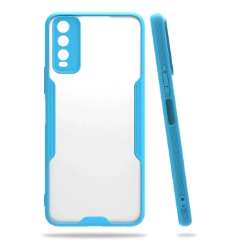 Vivo Y11S Kılıf Platin Silikon - Mavi