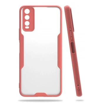 Vivo Y11S Kılıf Platin Silikon - Pembe