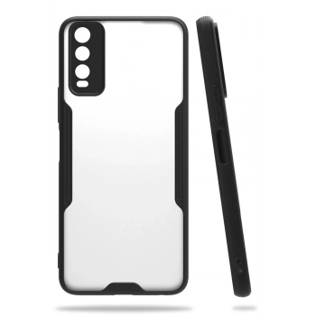 Vivo Y11S Kılıf Platin Silikon - Siyah