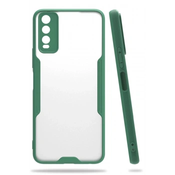 Vivo Y11S Kılıf Platin Silikon - Yeşil