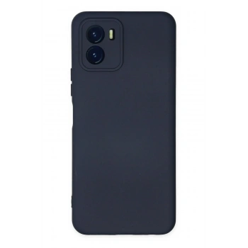 Vivo Y15S Kılıf Nano içi Kadife Silikon - Lacivert