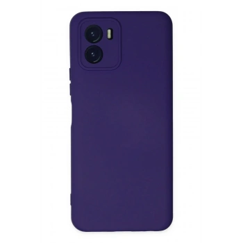 Vivo Y15S Kılıf Nano içi Kadife Silikon - Mor