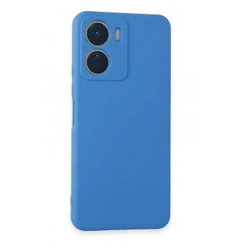 Vivo Y16 Kılıf First Silikon - Mavi