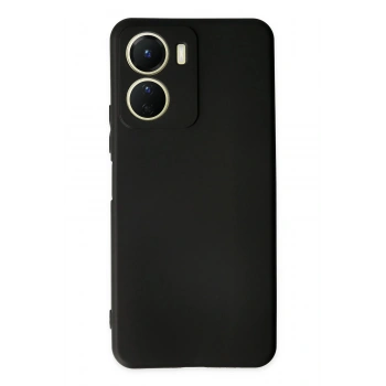 Vivo Y16 Kılıf First Silikon - Siyah
