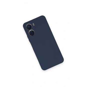 Vivo Y16 Kılıf Nano içi Kadife Silikon - Lacivert