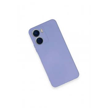 Vivo Y16 Kılıf Nano içi Kadife Silikon - Lila