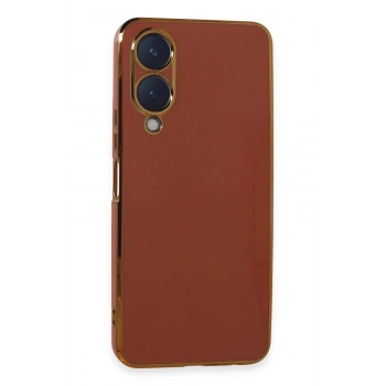 Vivo Y17S Kılıf Volet Silikon - Kırmızı