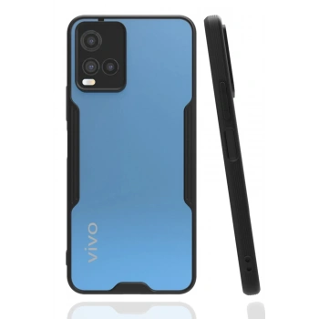 Vivo Y21S Kılıf Platin Silikon - Siyah