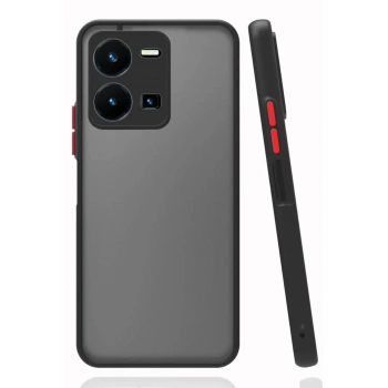 Vivo Y22S Kılıf Montreal Silikon Kapak - Siyah