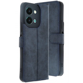 Vivo Y28 Kılıf Trend S Plus Kapaklı Kılıf - Lacivert