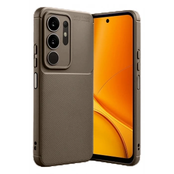 Vivo Y29 4G Auto Focus Karbon Kapak - Kahverengi