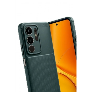 Vivo Y29 4G Auto Focus Karbon Kapak - Koyu Yeşil