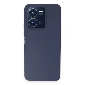 Vivo Y35 Kılıf First Silikon - Lacivert