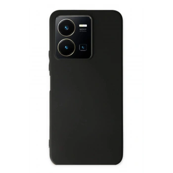 Vivo Y35 Kılıf First Silikon - Siyah