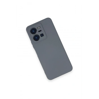 Vivo Y35 Kılıf Nano içi Kadife Silikon - Gri
