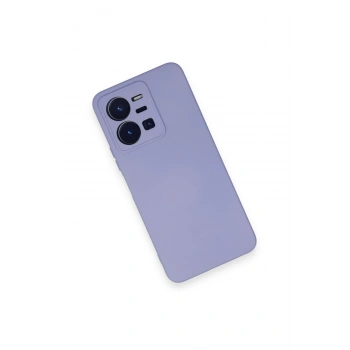 Vivo Y35 Kılıf Nano içi Kadife Silikon - Lila