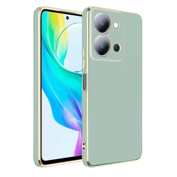 Vivo Y36 Kılıf Volet Silikon - Açık Yeşil