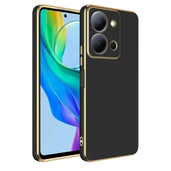 Vivo Y36 Kılıf Volet Silikon - Siyah