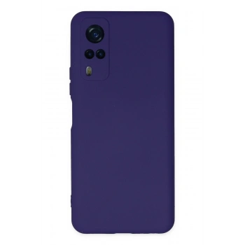 Vivo Y53S Kılıf Nano içi Kadife Silikon - Mor