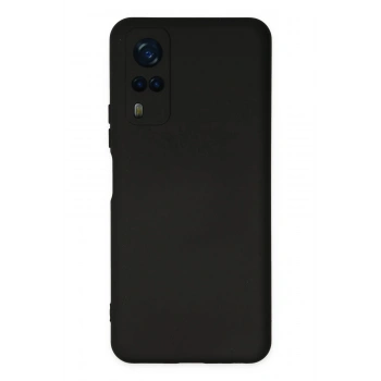 Vivo Y53S Kılıf Nano içi Kadife Silikon - Siyah