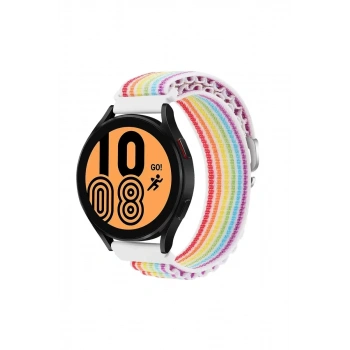 Watch 22mm KR410 Kumaş Kordon - Gökkuşağı