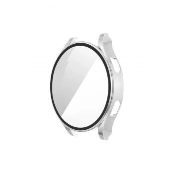 Watch 5 44mm Wall Camlı Kasa Ekran Koruyucu - Gümüş