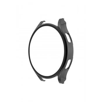 Watch 5 Pro 45mm Wall Camlı Kasa Ekran Koruyucu - Siyah