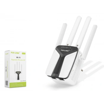 Wifi Repeater - Router / AP 450 Mbps - Siyah Beyaz LV-WR6403