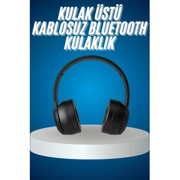 Wireless 5.0 Bluetooth Kablosuz Kulaklık Anc Özellikli Kulak Üstü Ayarlanabilir