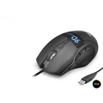 X10 Gaming Mouse 12800 Dpi 9 Tuş Makro 1000 Hz Rgb - Siyah