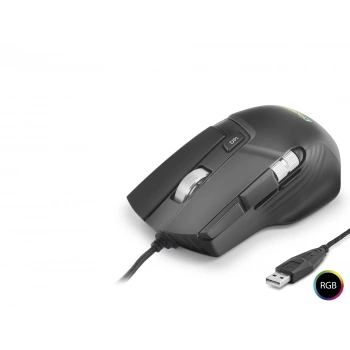 X13 Gaming Mouse 12400 Dpi 10 Tuş Makro 1000 Hz Rgb - Siyah