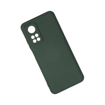 Xiaomi Mi 10T Kılıf Nano içi Kadife Silikon - Koyu Yeşil