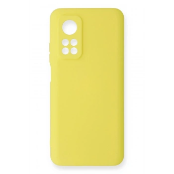 Xiaomi Mi 10T Kılıf Nano içi Kadife Silikon - Sarı