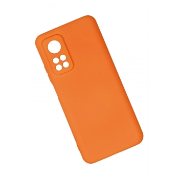 Xiaomi Mi 10T Kılıf Nano içi Kadife Silikon - Turuncu