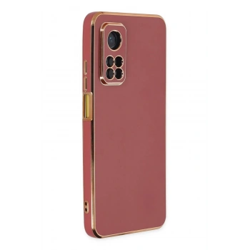 Xiaomi Mi 10T Kılıf Volet Silikon - Kırmızı