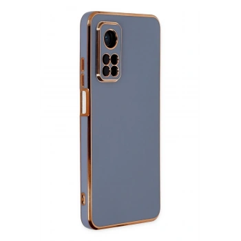 Xiaomi Mi 10T Kılıf Volet Silikon - Mavi