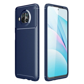 Xiaomi Mi 10T Lite Kılıf Auto Focus Karbon Kapak - Lacivert