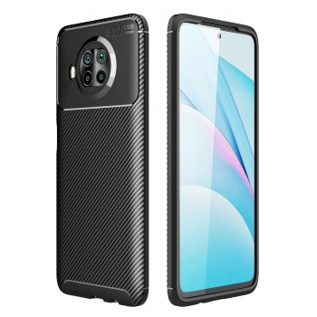 Xiaomi Mi 10T Lite Kılıf Auto Focus Karbon Kapak - Siyah