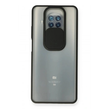 Xiaomi Mi 10T Lite Kılıf Palm Buzlu Kamera Sürgülü Silikon - Siyah