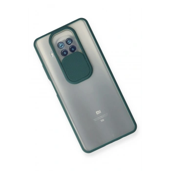 Xiaomi Mi 10T Lite Kılıf Palm Buzlu Kamera Sürgülü Silikon - Yeşil